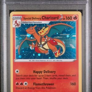 2022 POKEMON SWSH BLACK STAR PROMO #075 SP.DELIVERY CHARIZARD POKEMON CENTER UK-HOLO